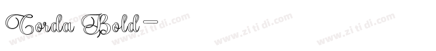 Corda Bold字体转换